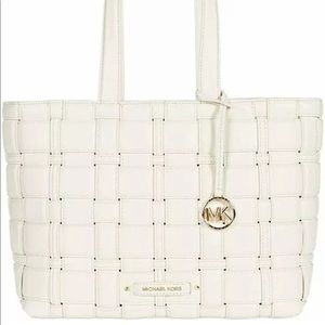 Michael Kors Ivy Medium East/West Tote Light Cream